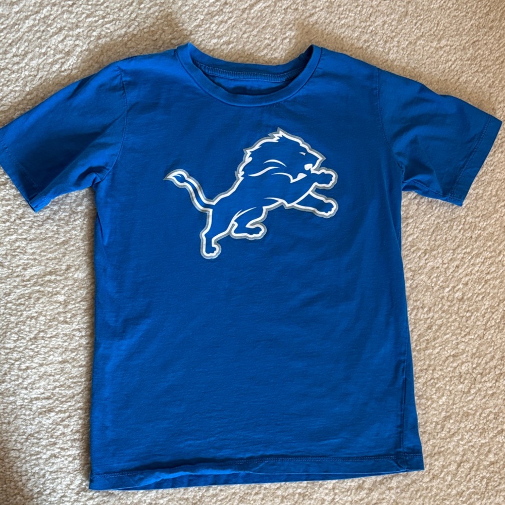 NFL Detroit Lions Blue Kids Tee - size 10/12